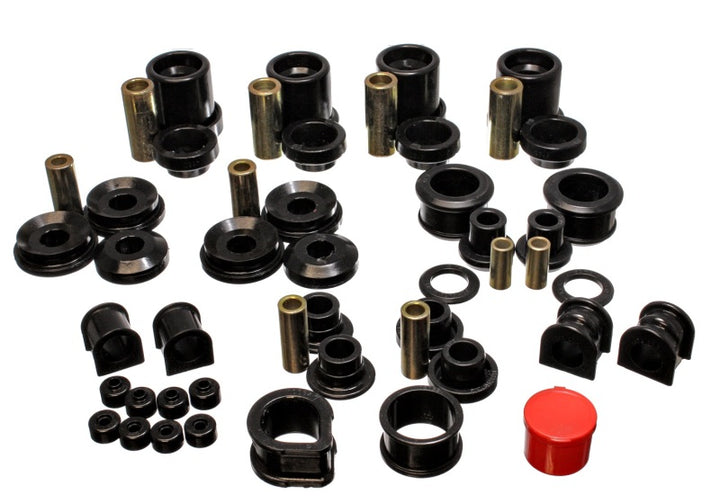 Energy Suspension 90-96 Nissan 300ZX Black Hyper-Flex Master Bushing Set (Sway bar end link bushings - Bull Strap