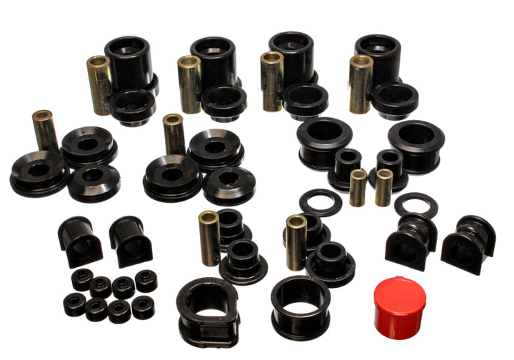Energy Suspension 90-96 Nissan 300ZX Black Hyper-Flex Master Bushing Set (Sway bar end link bushings - Bull Strap