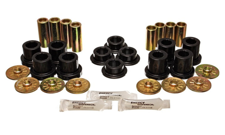 Energy Suspension 92-02 Dodge Viper Black Front Control Arm Bushing Set - Bull Strap