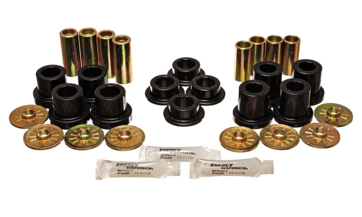 Energy Suspension 92-02 Dodge Viper Black Front Control Arm Bushing Set - Bull Strap