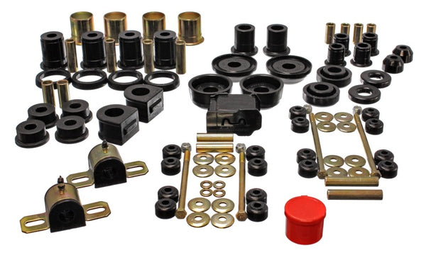 Energy Suspension 93-02 Chevrolet Camaro Black Hyper-flex Master Bushing Set - Bull Strap