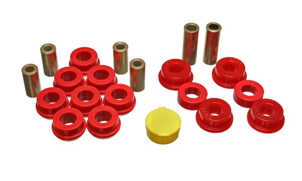 Energy Suspension 94-97 Honda Accord/Odyssey Red Front Control Arm Bushing Set - Bull Strap