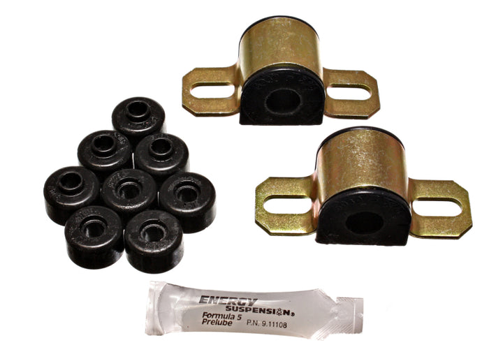 Energy Suspension 95-98 Nissan 240SX (S14) Black 16mm Rear Sway Bar Frame Bushings (Sway bar end lin - Bull Strap