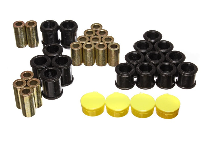 Energy Suspension 95-98 Nissan 240SX (S14) Black Rear Control Arm Bushing Set (Must reuse existing o - Bull Strap