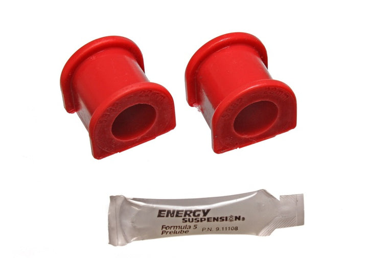Energy Suspension 96-00 Honda Civic/CRX Red 22mm Front Sway Bar Bushings - Bull Strap