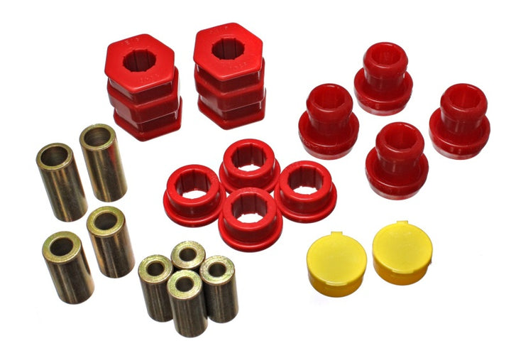 Energy Suspension 96-00 Honda Civic/CRX Red Front Control Arm Bushing Set - Bull Strap