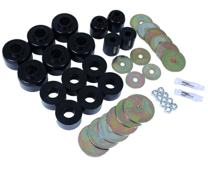 Energy Suspension 96-99 Toyota 4Runner 2WD/4WD Black Body Mount Bushing Set - Bull Strap