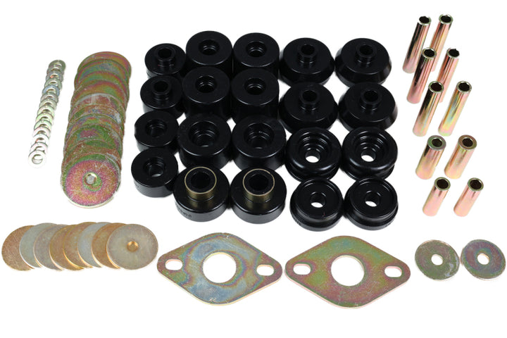Energy Suspension 96-99 Toyota 4Runner 2WD/4WD Black Body Mount Bushing Set - Bull Strap