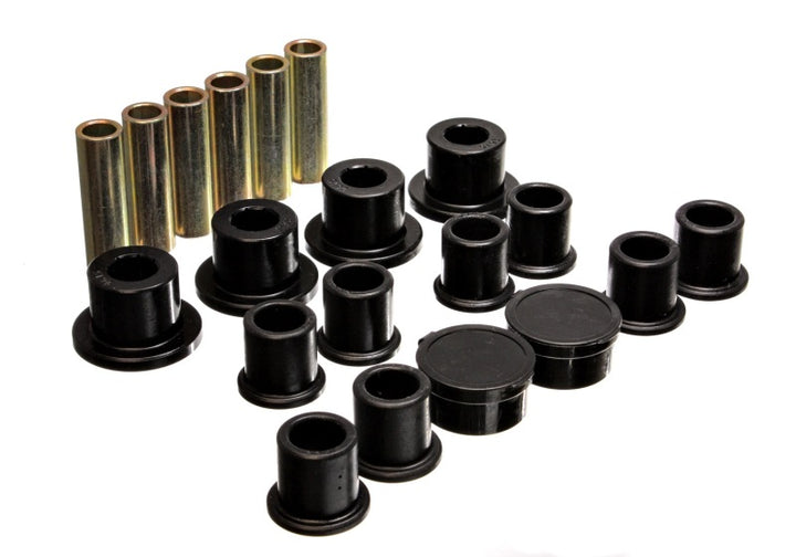 Energy Suspension 98-11 Ford Ranger Black Rear Leaf Spring Bushing Set - Bull Strap