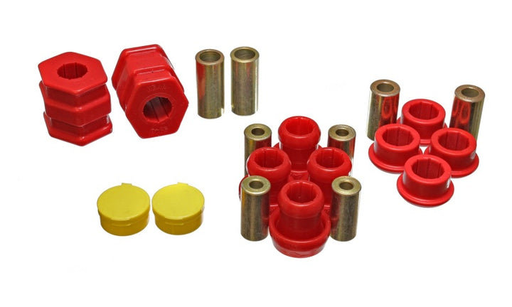 Energy Suspension 99-00 Honda Civic Si Red Front Control Arm Bushing Set - Bull Strap