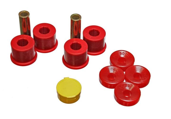 Energy Suspension 99-00 Honda Civic Si Red Front Shock Bushing Set - Bull Strap