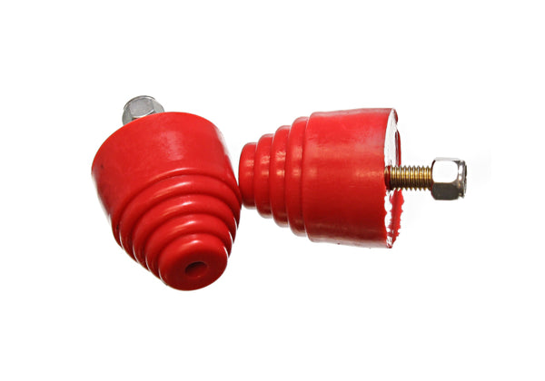 Energy Suspension All Purpose Red Bump Stop Set 2 1/8 inch Tall / 2 inch dia. (2 per set) - Bull Strap