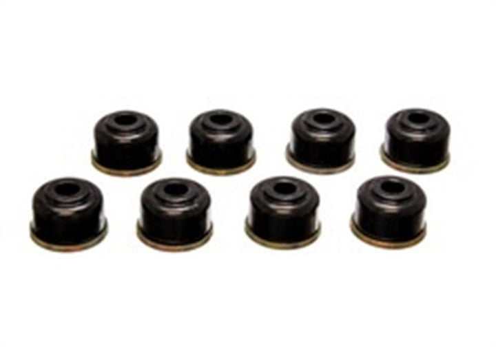 Energy Suspension Black Heavy Duty End Link Set 3/8 inch I.D. / 11/16 inch Nipple O.D. / 1 1/8 O.D. - Bull Strap