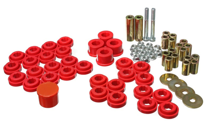 Energy Suspension Chrysler/Dodge Red Rear End Control Arm Bushing Set - Bull Strap