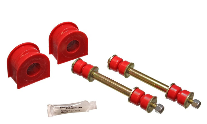 Energy Suspension Ford 29mm Front Sway Bar Bushing Set - Red - Bull Strap