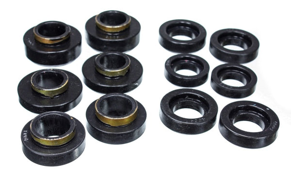 Energy Suspension GM Black Body to Frame Mount and Radiator Support Bushing Set - Bull Strap