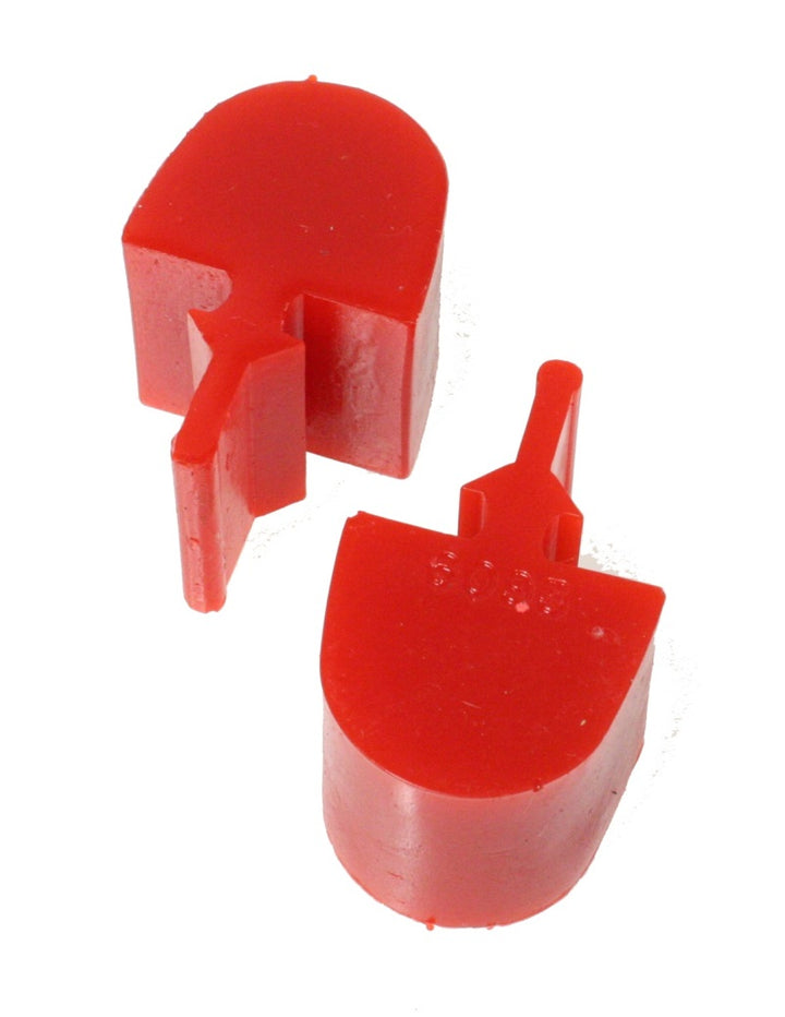 Energy Suspension GM Pull Thru Style Red Bump Stop Set - Bull Strap