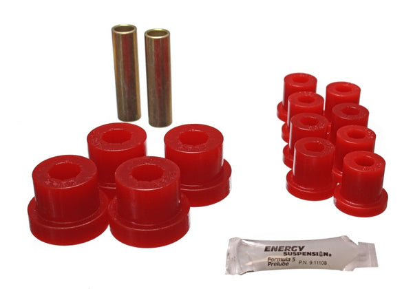 Energy Suspension Jeep Spring Bushing Set - Red - Bull Strap