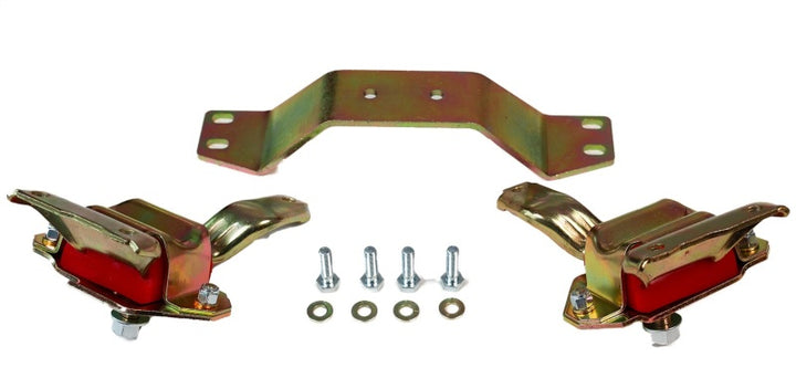 Energy Suspension Mustang 4.6L Motor Mounts - Red - Bull Strap