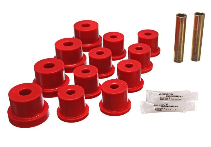 Energy Suspension Nova Mono Leaf Spring Bushings - Red - Bull Strap