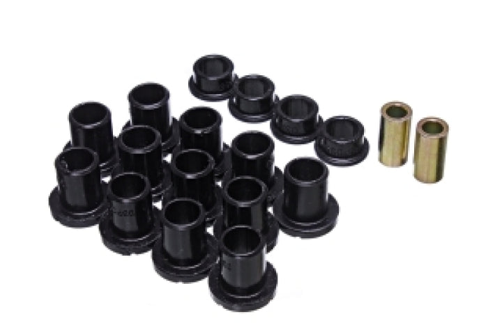 Energy Suspension Polaris RZR XP 1000 Front A-Arm Bushings - Black - Bull Strap