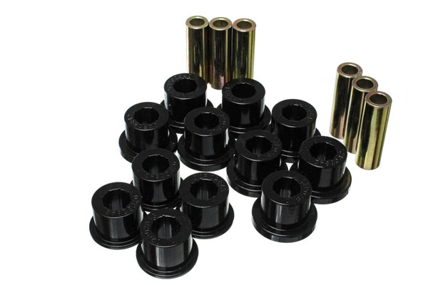 Energy Suspension Rear Leaf Spring Bushings - Black - Bull Strap