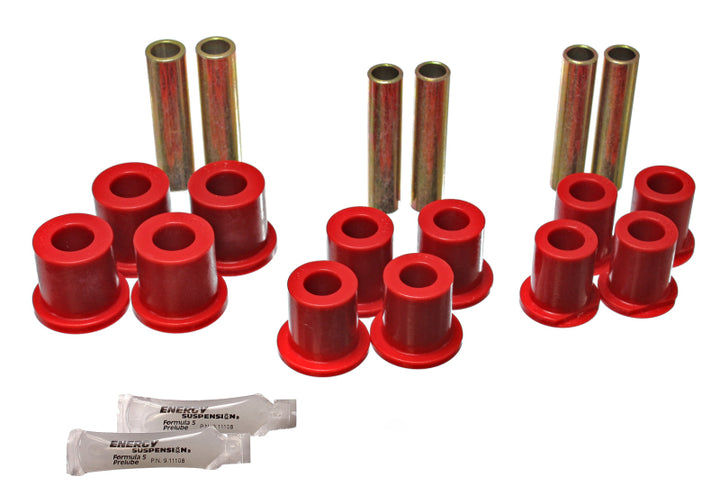 Energy Suspension Spring Bushings - Red - Bull Strap