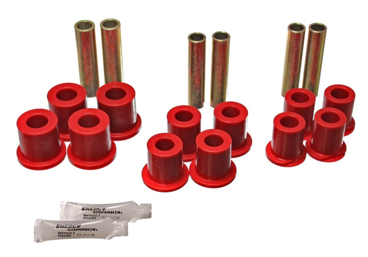 Energy Suspension Spring Bushings - Red - Bull Strap