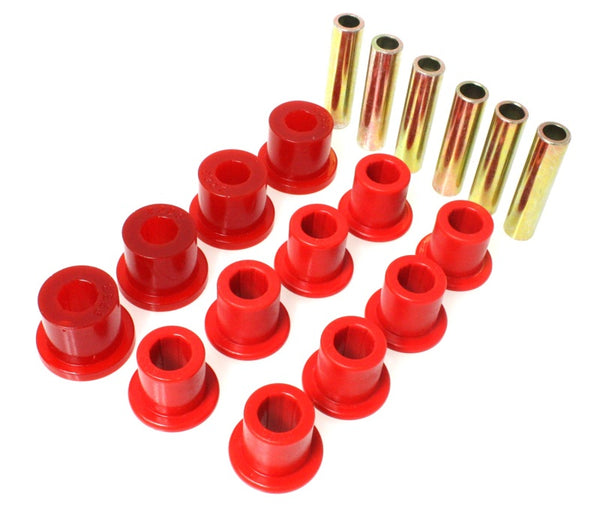 Energy Suspension Spring & Shackle Bushing - Red - Bull Strap