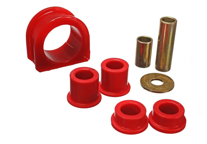 Energy Suspension Steering Rack Bushing Set - Red - Bull Strap
