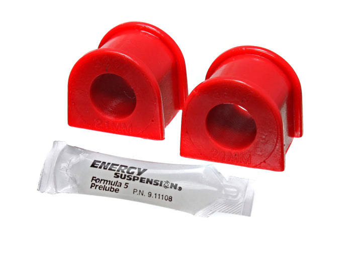 Energy Suspension Subaru Forester/Legacy/Outback/WRX Red 21mm Front Sway Bar Bushing Set - Bull Strap
