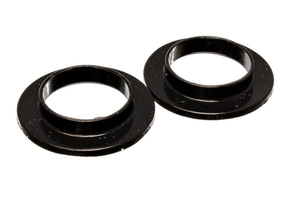 Energy Suspension Universal 2 3/16in ID 3 1/2in OD 11/16in H Black Coil Spring Isolators (2 per set) - Bull Strap