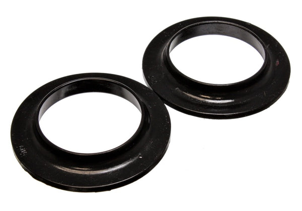 Energy Suspension Universal 3-3/4in ID 5-13/16in OD 7/8in H Black Coil Spring Isolators (2 per set) - Bull Strap