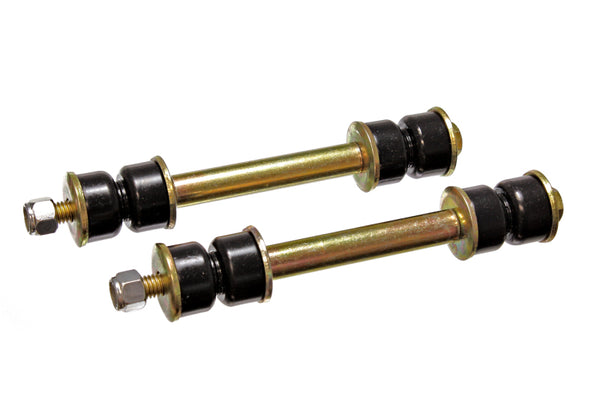 Energy Suspension Universal 3 9/16 Inch Front Black Sway Bar End Links - Bull Strap