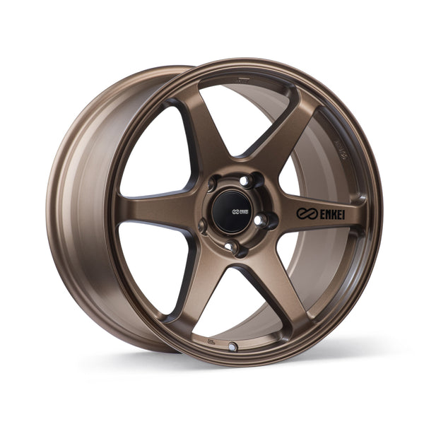 Enkei T6R 18x9.5 38mm Offset 5x114.3 Bolt Pattern 72.6 Bore Copper Wheel - Bull Strap