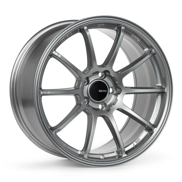 Enkei TRIUMPH 18x8.5 5x114.3 38mm Offset 72.6mm Bore Storm Gray Wheel - Bull Strap