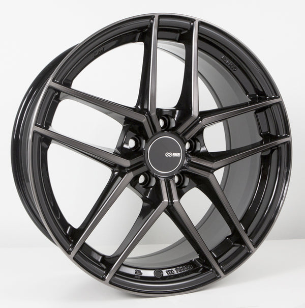 Enkei TY5 19x9.5 5x114.3 35mm Offset 72.6mm Bore Pearl Black Wheel - Bull Strap