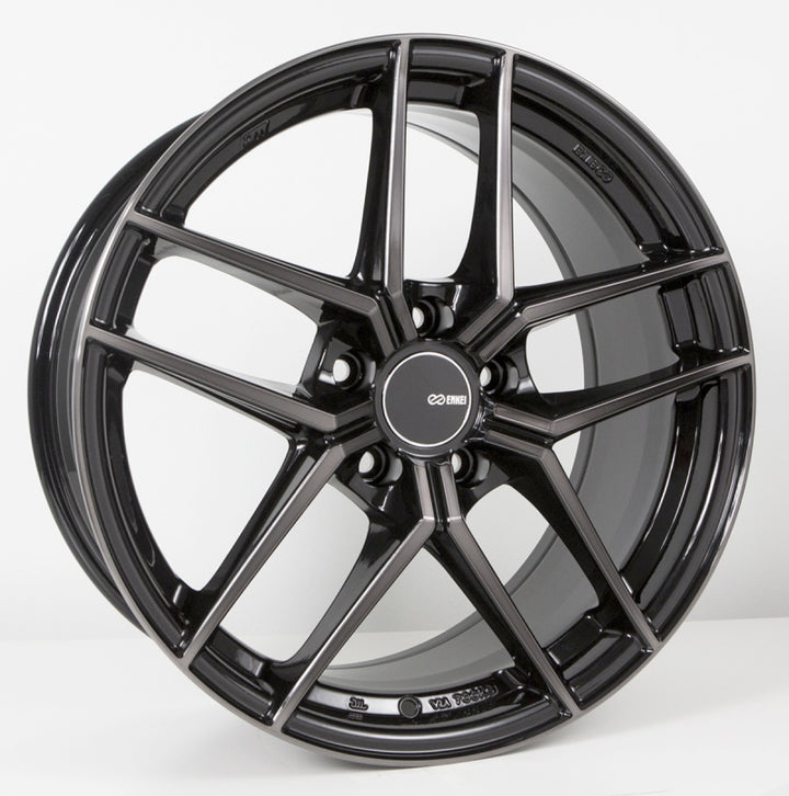 Enkei TY5 19x9.5 5x114.3 35mm Offset 72.6mm Bore Pearl Black Wheel - Bull Strap