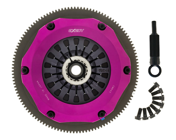 Exedy 04-17 Subaru WRX STI EJ255/EJ257 2.5L Twin-Organic Clutch Kit - Bull Strap