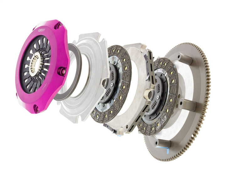 Exedy 04-17 Subaru WRX STI EJ255/EJ257 2.5L Twin-Organic Clutch Kit - Bull Strap