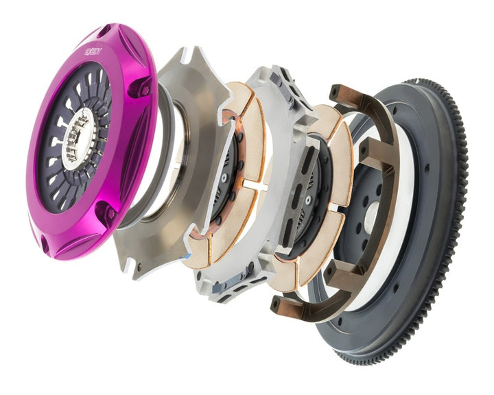 Exedy 1993-1994 Nissan Skyline GTR L6 Hyper Twin Cerametallic Clutch Sprung Center Disc Pull Type - Bull Strap