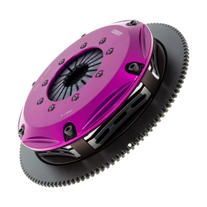 Exedy 2006-2006 Saab 9-2X Aero H4 Hyper Twin Cerametallic Clutch Sprung Center Disc Push Type Cover - Bull Strap