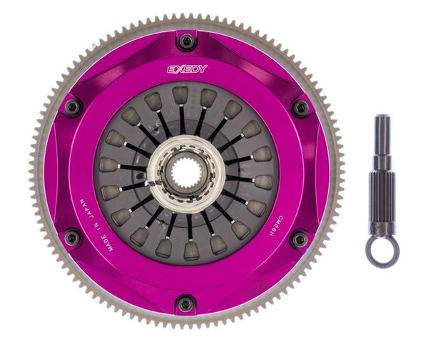Exedy 2008-2015 Mitsubishi Lancer Evolution GSR L4 Hyper Triple Cerametallic Clutch Rigid Disc - Bull Strap