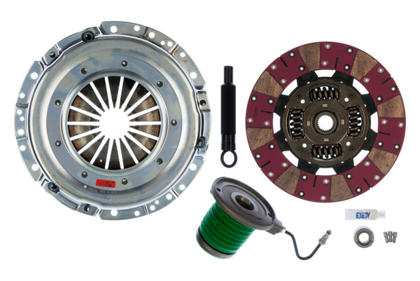 Exedy 2011-2016 Ford Mustang V8 Stage 2 Cerametallic Clutch Cushion Button Disc Inc Slave - Bull Strap