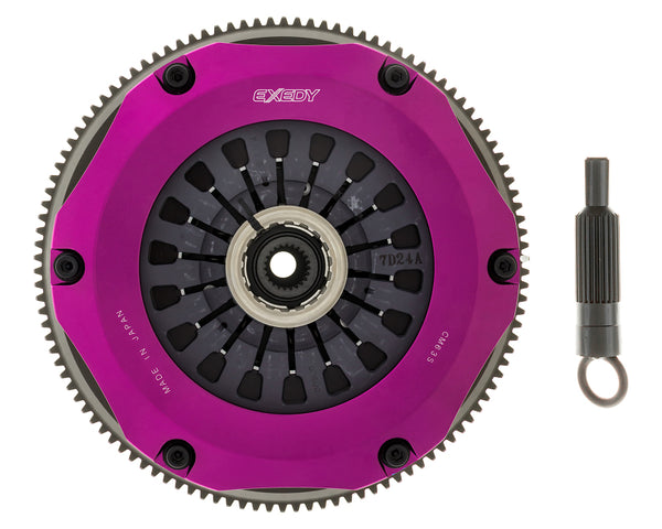 Exedy 96-06 Mitsubishi Evo 4-9 4G63T 2.0L Twin-Organic Clutch Kit - Bull Strap