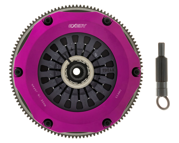 Exedy 96-06 Mitsubishi Evo 4-9 4G63T 2.0L Twin-Organic Clutch Kit - Bull Strap