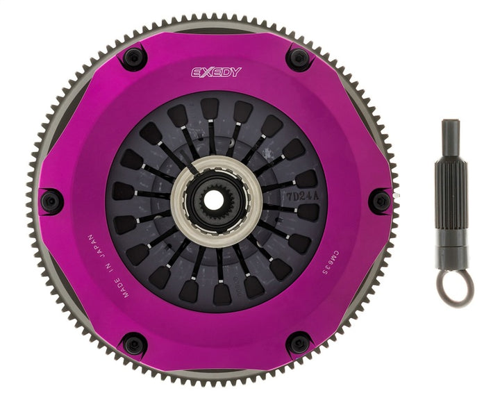Exedy 96-06 Mitsubishi Evo 4-9 4G63T 2.0L Twin-Organic Clutch Kit - Bull Strap