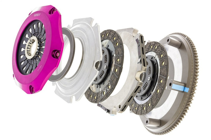 Exedy 96-06 Mitsubishi Evo 4-9 4G63T 2.0L Twin-Organic Clutch Kit - Bull Strap