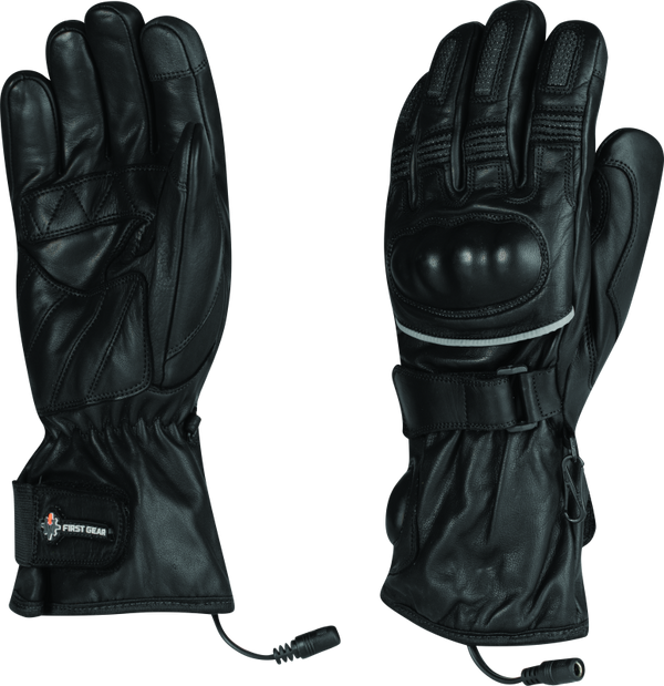 FIRSTGEAR Heated Ultimate Touring iTouch Gloves - Large - Bull Strap