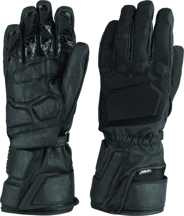 FIRSTGEAR Thermodry Long Gloves Black - XL - Bull Strap